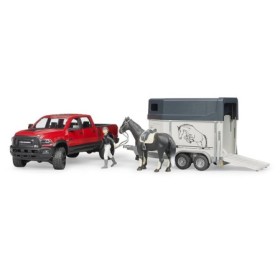 Bruder Masina De Teren Ram 2500 Cu Remorca Si Cal Bruder - 1